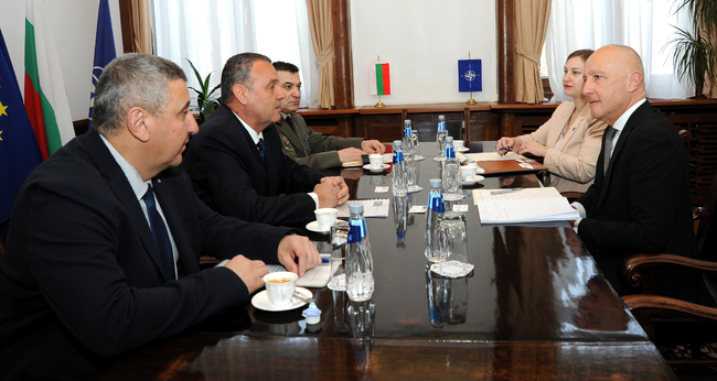Deputy Defence Minister Iliev Confers with NATO Assistant Secretary General Carlo Borghini