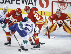 Canucks Flames Hockey