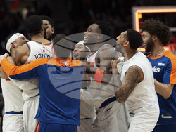 Knicks Trail Blazers Basketball