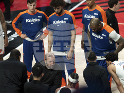 Knicks Trail Blazers Basketball