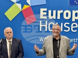 Проф. Христо Пимпирев представи своята книга „Христо Пимпирев. Антарктическият стопаджия“ в Дома на Европа в Сараево. Снимка: БАИ 