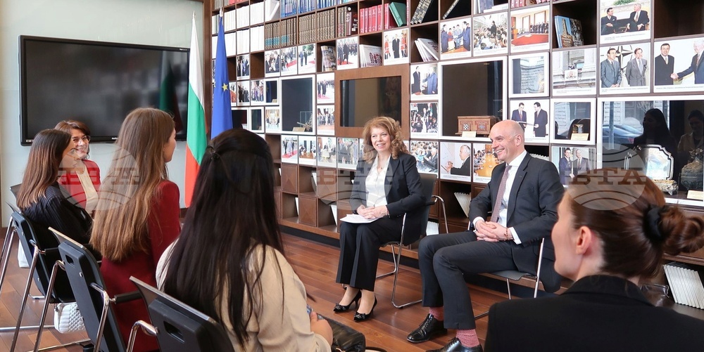 Vice President Iotova Addresses Winners of Ambassador for a Day Initiative