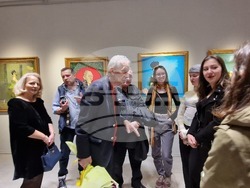 Откриване на изложбата „От ателието“ на Емил Стойчев в столичната галерия „Академия“. Снимка: Ваня Сухарова/БТА