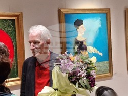 Откриване на изложбата „От ателието“ на Емил Стойчев в столичната галерия „Академия“. Снимка: Ваня Сухарова/БТА