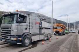 Шумен - машинно почистване на шахти - демонстрация