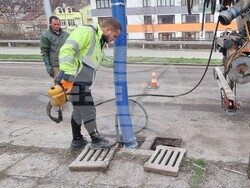 Шумен - машинно почистване на шахти - демонстрация