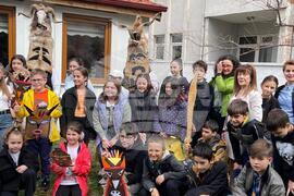 Турция - Одрин - българско неделно училище - кукерски обичай