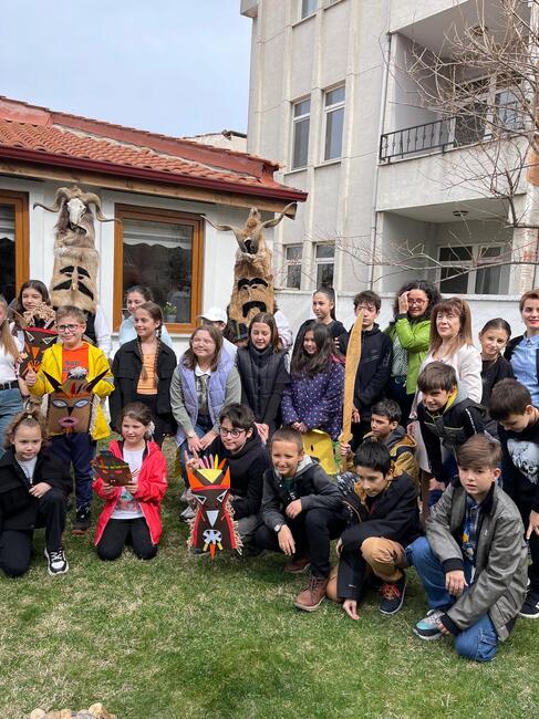 Турция - Одрин - българско неделно училище - кукерски обичай