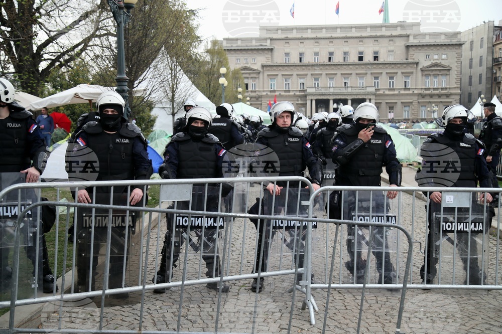 Сърбия - Белград - протест