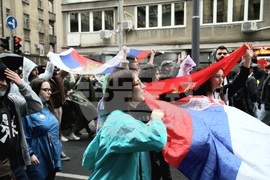 Сърбия - Белград - протест