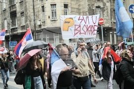 Сърбия - Белград - протест
