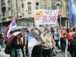 Сърбия - Белград - протест