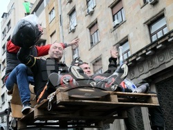 Сърбия - Белград - протест