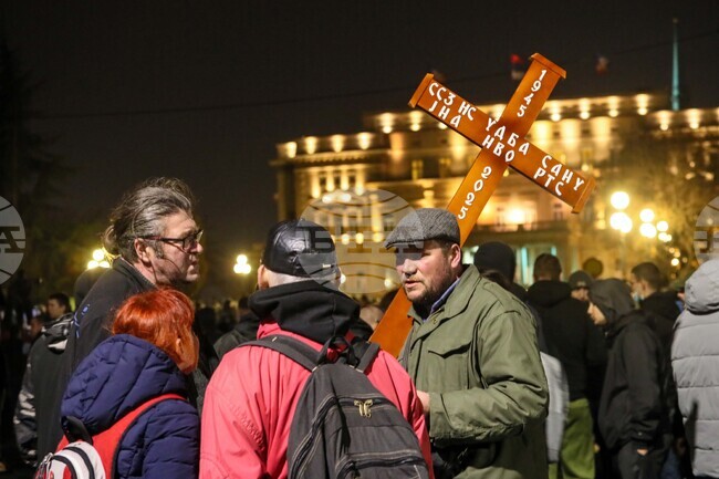 Сърбия - Белград - протест 