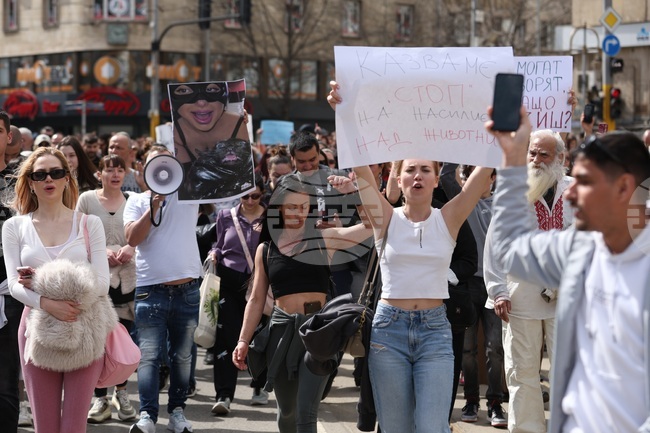 Протест срещу насилието над животни - шествие 
