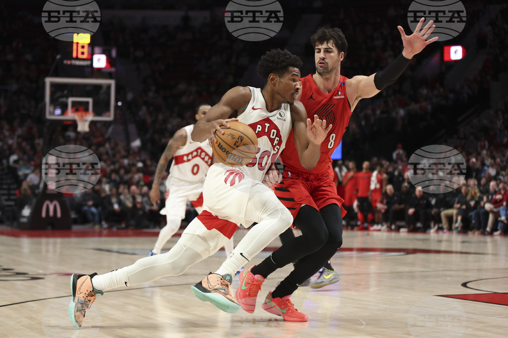 Raptors Trail Blazers Basketball