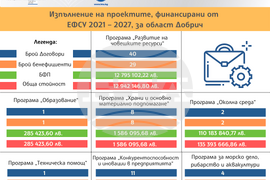 Европа на Балканите – Заедно чрез знание Изпълнение на проектите, финансирани от ЕФСУ 2021 - 2027, за област Добрич