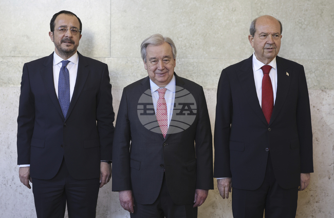 Президентът на Република Кипър Никос Христодулидис и лидерът на кипърските турци Ерсин Татар ще се срещнат на 2 април