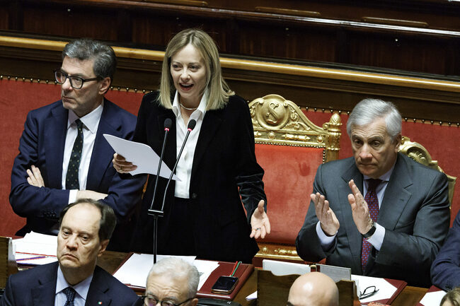 Дори и едно евро не трябва да се взима за отбрана от кохезионните фондове на ЕС, заяви Мелони в италианския Сенат