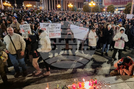 Северна Македония - Скопие - граждани - мълчаливо бдение - Кочани