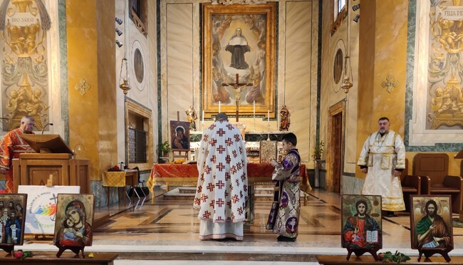 Българската православна църква в Рим и околностите отбеляза Неделята на свети Григорий Палама