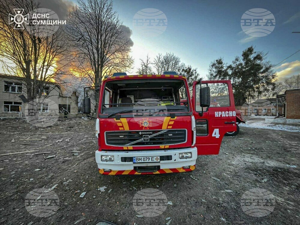Руски въздушен удар порази украинска пожарна станция