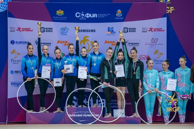 Тимът на Илиана спечели титлата при жените на Държавното отборно първенство по художествена гимнастика