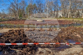 Парк Борисова градина - Езерото с лилиите - почистване