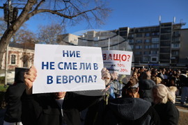 Пловдив - представители на ресторантьорския бранш - протест