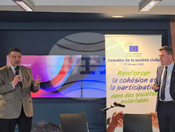 Белгия - "Седмица на гражданското общество" - дискусия с журналисти - Оливер Рьопке - Лауренциу Плошчану