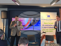 Белгия - "Седмица на гражданското общество" - дискусия с журналисти - Оливер Рьопке - Лауренциу Плошчану