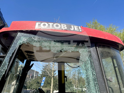 Сърбия - лагер на контрапротестиращи