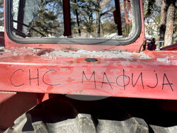 Сърбия - лагер на контрапротестиращи