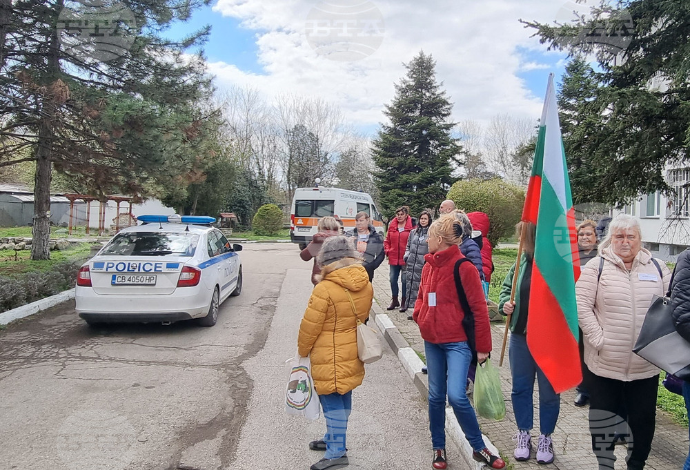 Село Царев брод - Държавна психиатрична болница - служители - протест
