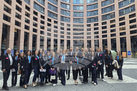 Франция - Страсбург - ЕП - "Евроскола" - дискусия