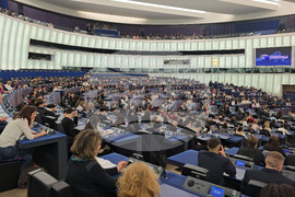 Франция - Страсбург - ЕП - "Евроскола" - дискусия