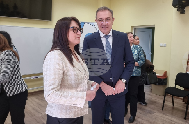 Пазарджик - министър Борислав Гуцанов - ЕГ "Бертолт Брехт"- открит урок