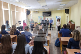 Пазарджик - министър Борислав Гуцанов - ЕГ "Бертолт Брехт"- открит урок