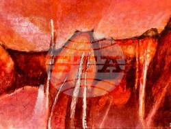 Творба от изложбата „Стъпки във времето – поколения“. Снимка: Галерия „Арте“