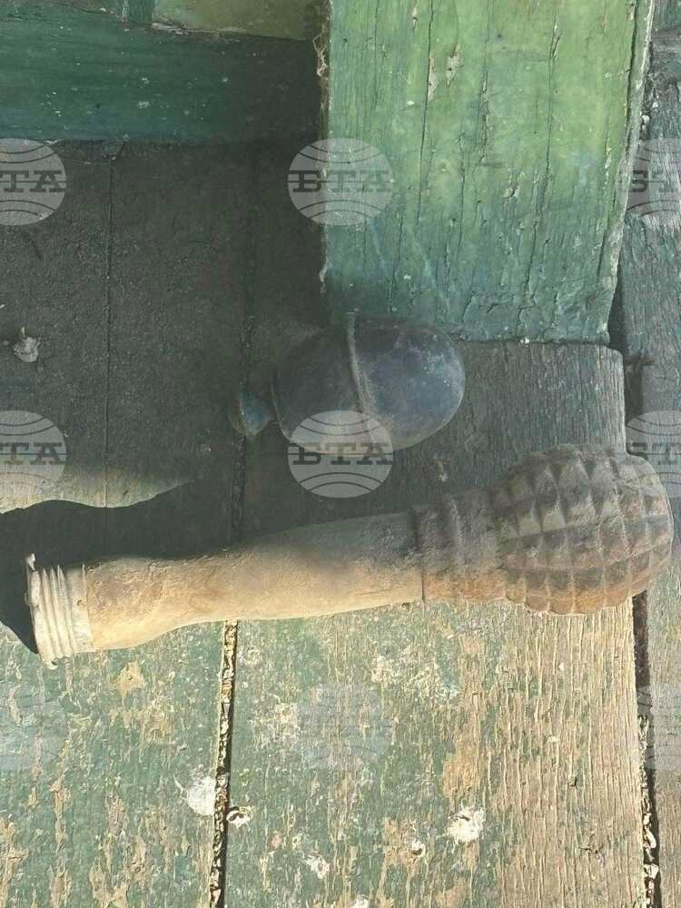 Експерти от Дирекция „Специализиран отряд за борба с тероризма“ иззеха ръчни гранати, намерени от шуменец при ремонт на къща в с. Ивански