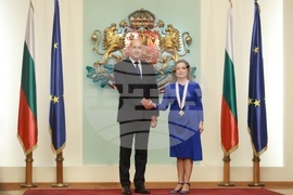 Президентство - Джузепина Дзара - орден „Мадарски конник“ - награждаване