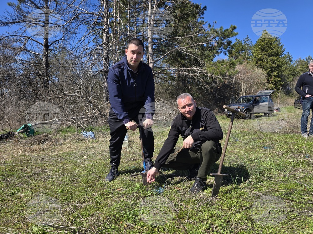 В парк „Кайлъка“ край Плевен започна засаждане на 1200 фиданки