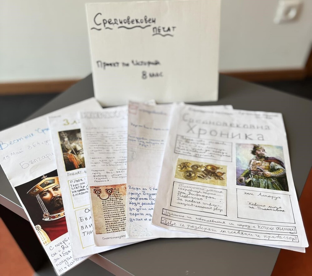 Екипът на училище „Родна реч“ в Бремен: Нашите ученици се превърнаха в средновековни журналисти и издадоха своите първи вестници