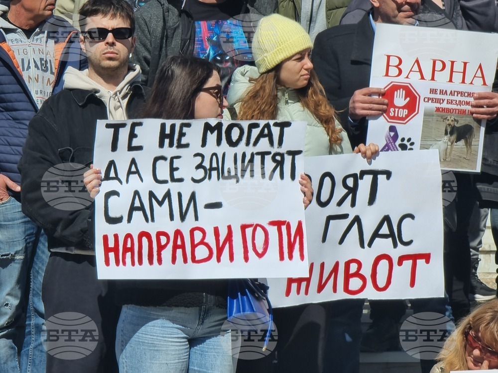 Варна - насилие над животни - протест