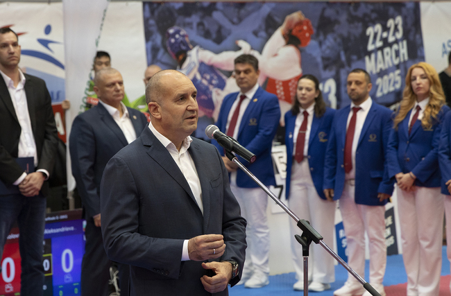 Президентът Румен Радев откри Дванадесетия международен турнир по таекуондо „Рамус София Оупън“