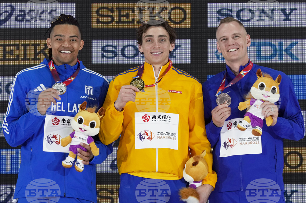 Арман Дуплантис стана шампион в овчарския скок на Световното първенство по лека атлетика в зала в Китай