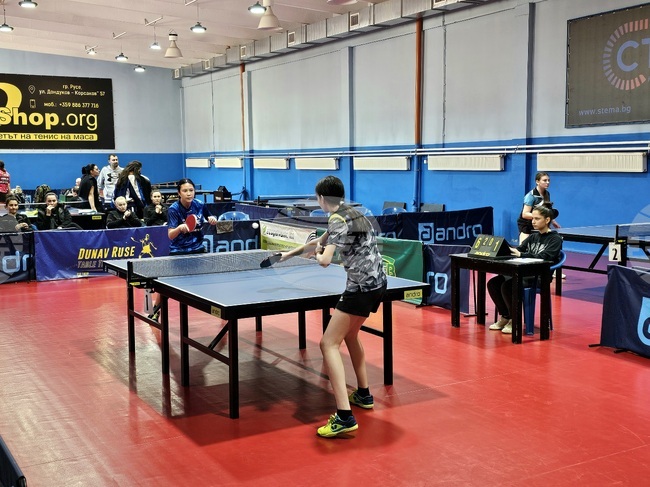 Женският отбор по тенис на маса на Дунав (Русе) си осигури място във Висшата лига