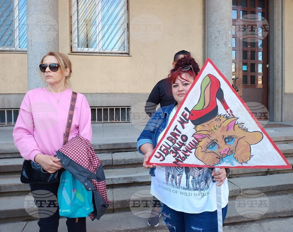 Хасково - протест срещу насилието над животни
