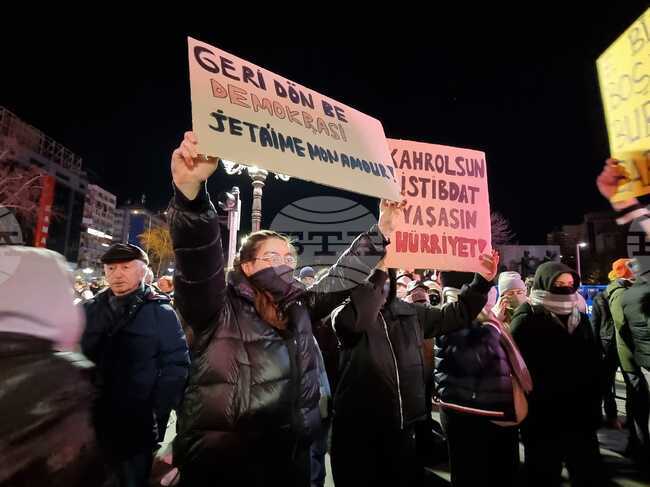 Турция - Анкара - антиправителствен протест