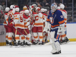 Flames Islanders Hockey